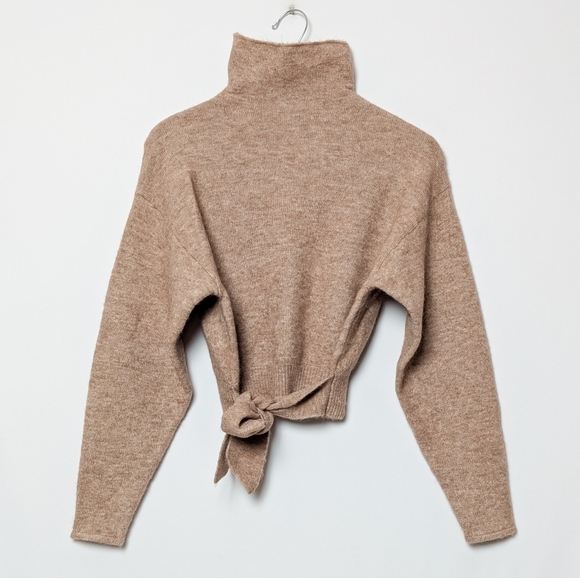 WILFRED Lorin Sweater Alpaca Wool Turtleneck Dusty Rose Pink XXS Aritzia - Picture 6 of 10